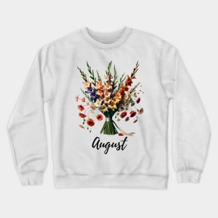 August Flower Shirt, August Birth Month, Vintage Watercolor Floral Tshirt, Mothers Day Gift, Boho Garden, Cottagecore TShirt, Van Gogh Tee Crewneck Sweatshirt